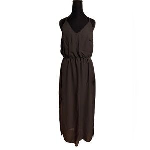 H&M Black Sheer Overlay Dress